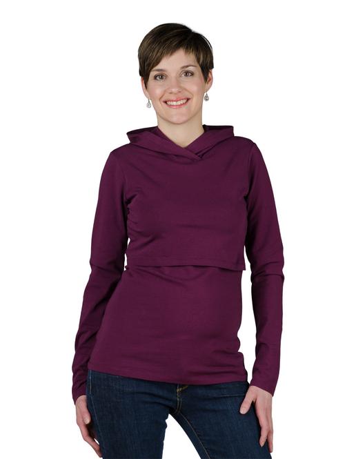 Momzelle Nursing Top Hoodie - Comfortable & Stylish Maternity Wear for Breastfeeding Moms | Perfect for Nursing at Home or On-the-Go