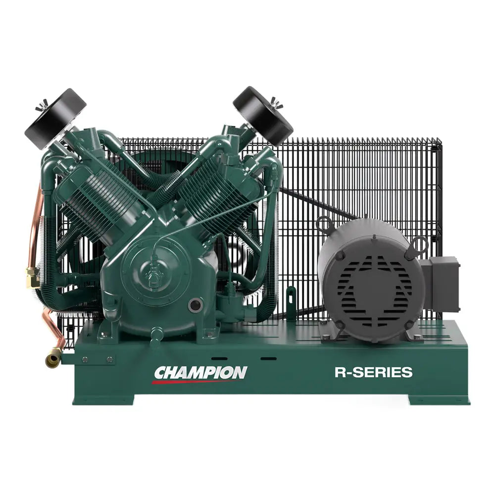 Champion BR15F R Series 15 HP Base Mount Air Compressor - Heavy Duty Industrial Air Compressor for Construction, Auto Repair & Woodworking