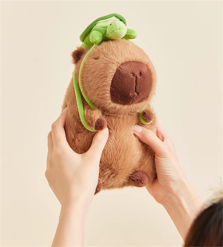 15-inch Soft Capybara Plush Toy - Cute Stuffed Animal Pillow with Carry Bag | Perfect Gift for Kids Birthday, Room Decor & Cuddling Companion