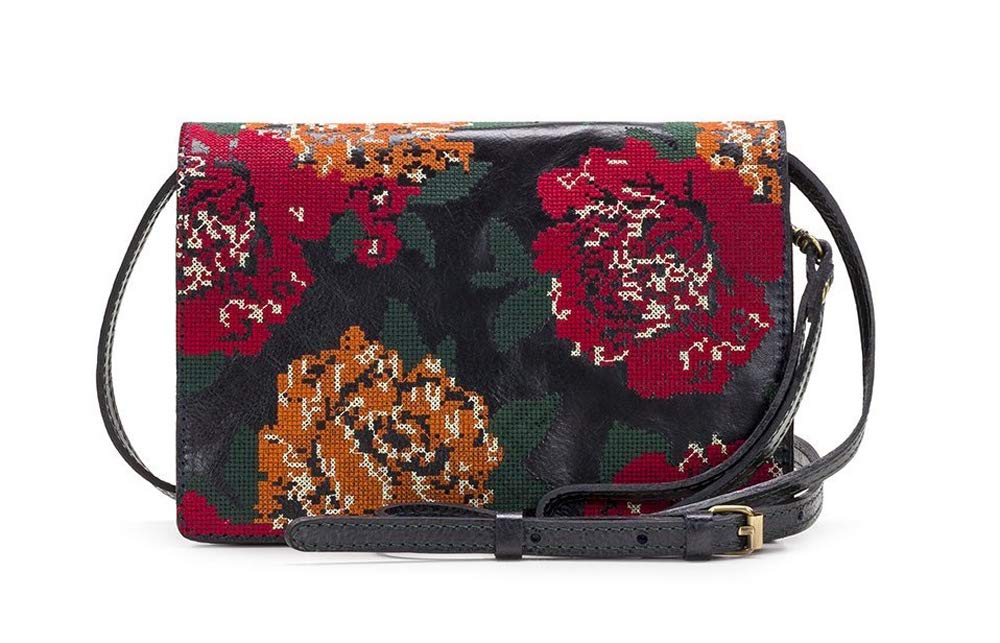 Patricia Nash Women's Lanza Fall Tapestry Cross Stitch Crossbody Bag in Navy - Stylish Handbag for Everyday Use, Work, Travel & Shopping