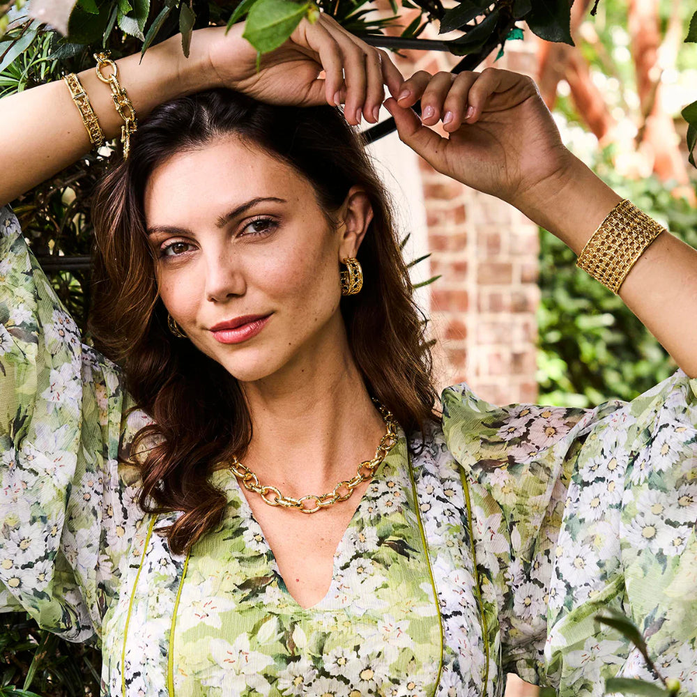 Capucine De Wulf Bangkok Bamboo Link Necklace - 18