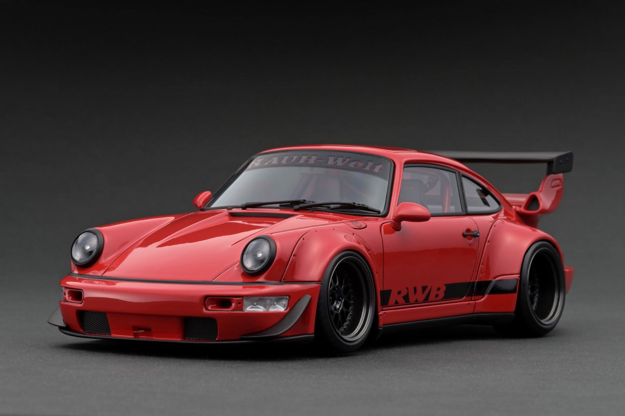 1:43 Scale Porsche 964 RWB Diecast Model Car - Red Collectible Toy for Adults | Perfect for Car Enthusiasts, Display Collections & Racing Fans Gifts