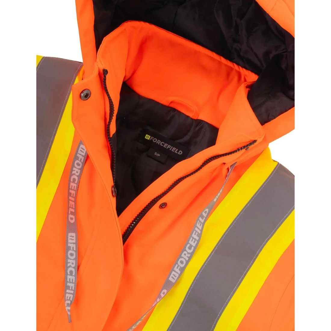 Forcefield Women's High Visibility Winter Safety Parka Jacket - Reflective Orange for Outdoor Work & Cold Weather Protection - Ideal for Construction, Roadwork & Snow Removal
