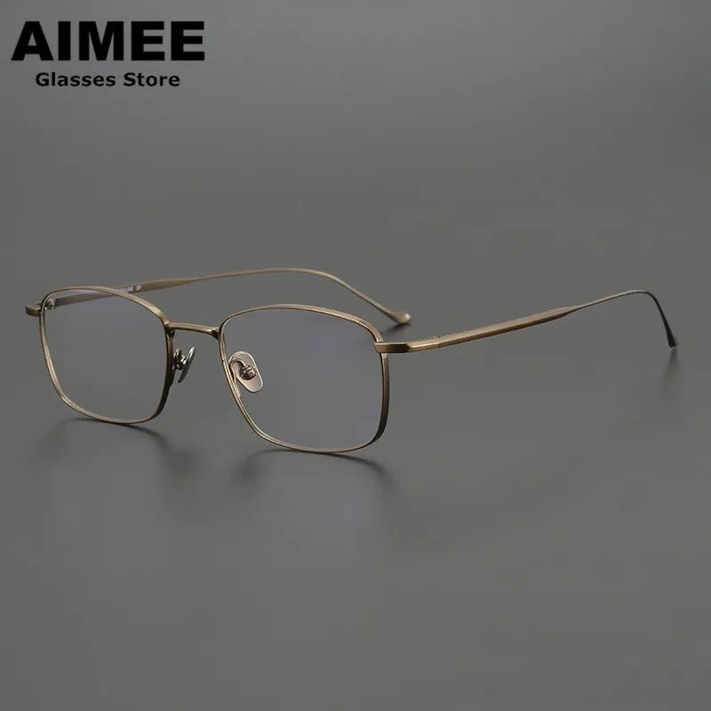 Stylish Aimee Unisex Full Rim Square Titanium Eyeglasses 914020 - Lightweight & Durable Frame for Work, Reading & Everyday Wear