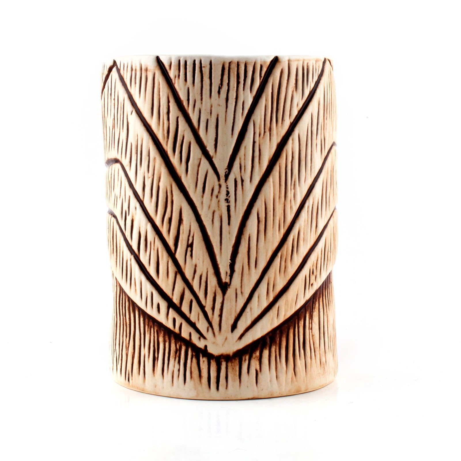 BarConic® Toothed Totem Tiki Cup - 20oz Polynesian Style Drinking Mug for Tropical Cocktails, Party Decor & Hawaiian Themed Events - Perfect for Luau, Beach Parties & Tiki Bar Decorations