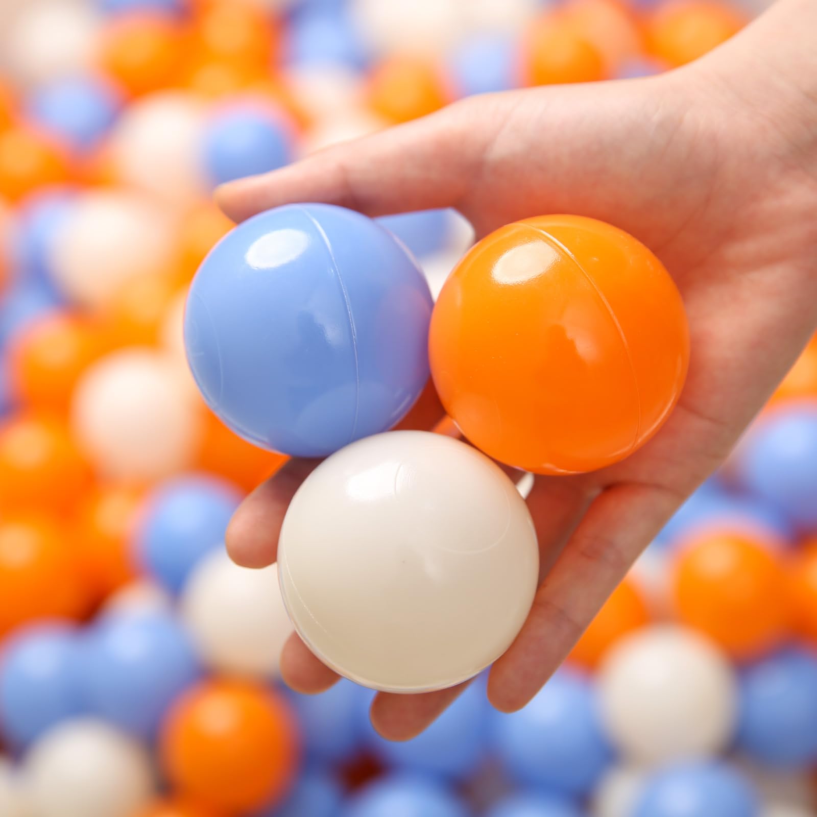 TRENDPLAY 100-Pack Plastic Ball Pit Balls - Hollow, Non-Toxic & Safe for Kids - Perfect for Toddler Play Pools, Birthday Parties & Festival Decorations - Indoor & Outdoor Fun for Children's Playtime
