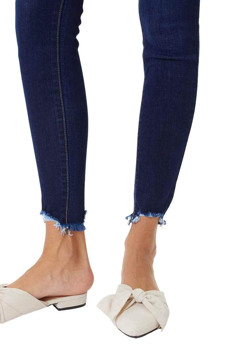 Kan Can Women's High Rise Button Fly Distressed Super Skinny Jeans - Trendy Stretch Denim Pants for Casual Outfits & Night Out | Perfect for Date Nights, Parties and Everyday Wear