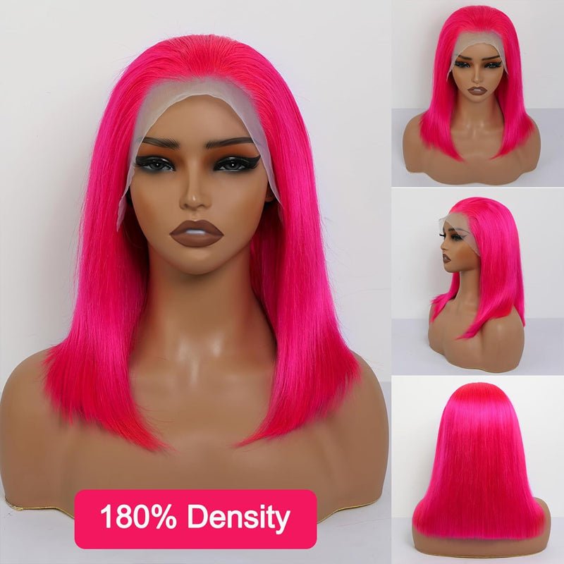 Eullair Blonde Straight Short Bob 13x4 Lace Front Wig - 100% Human Hair for Women & Girls | Summer Fashion, Cosplay, Daily Wear & Special Occasions