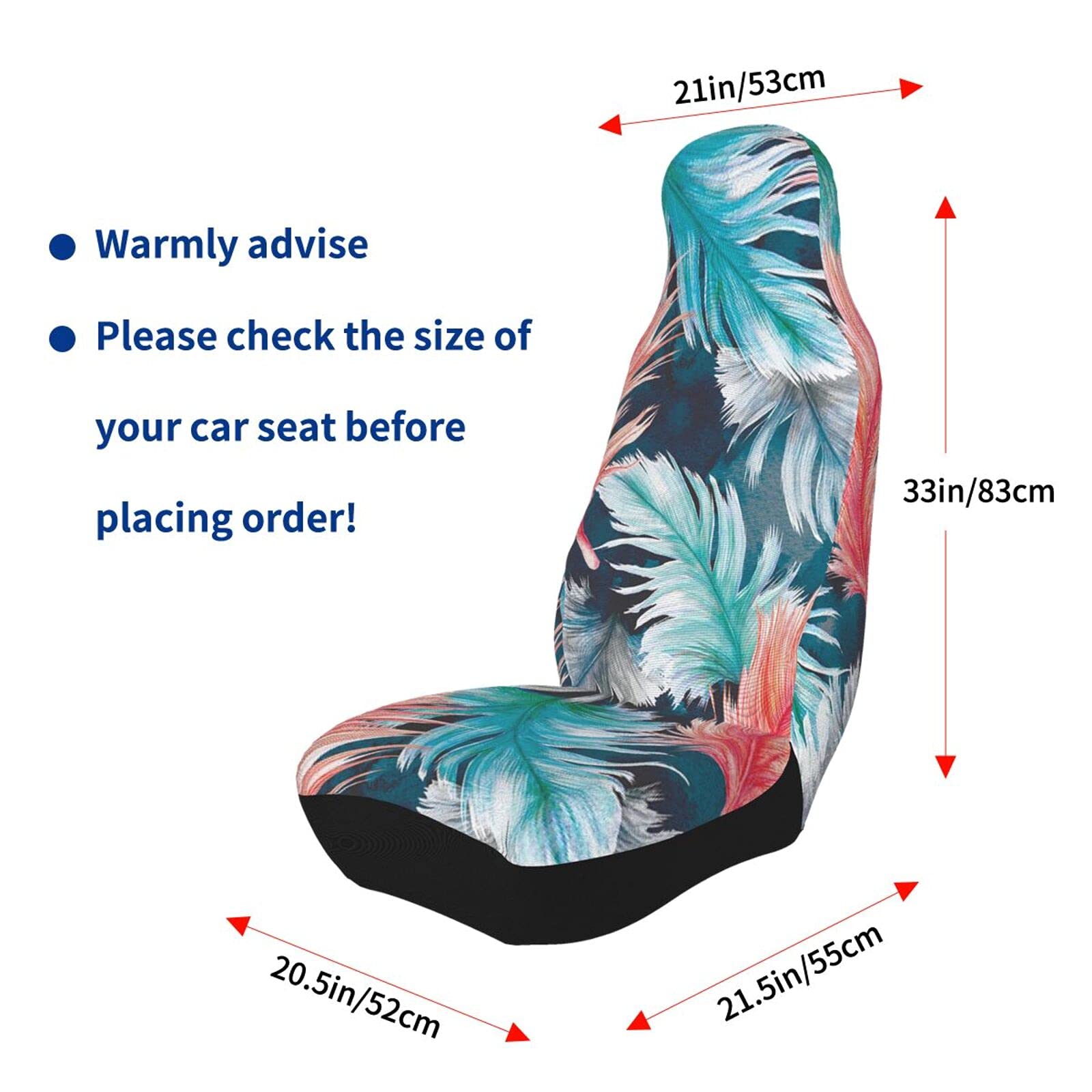 Custom 1-Piece Car Seat Cover - Personalized Text & Image - Non-Slip Elastic Soft Front Seat Protector - Universal Fit for Cars, Trucks & SUVs | Perfect for Daily Commute, Road Trips & Interior Decoration