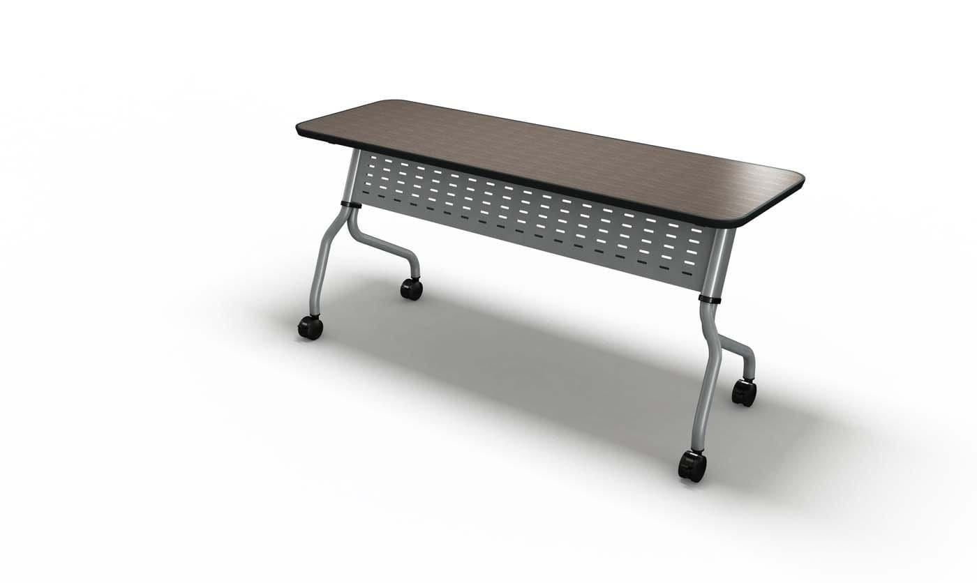 Safco Mayline Sync 48x24 Rectangular Conference Table in Mocha Brown - SY2448TLDCM - Perfect for Office Meetings, Home Office & Collaborative Workspaces
