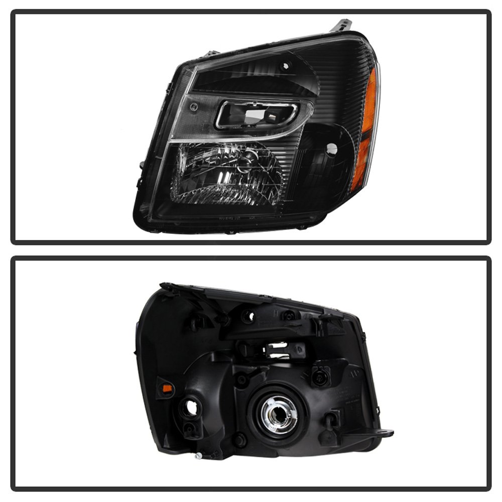 ACANII Replacement Headlights for 2005-2009 Chevy Equinox SUV - Black Headlamps Pair (Driver & Passenger Side) | Perfect for Night Driving, Off-Road Adventures & Vehicle Restoration Projects