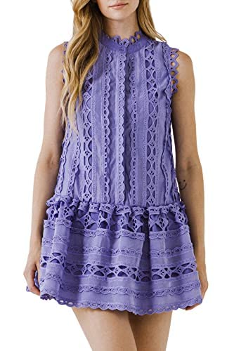 Endless Rose Lace Mini Dress - Sexy Floral Short Party Dress for Women, Perfect for Date Night, Club Wear, and Special Occasions
