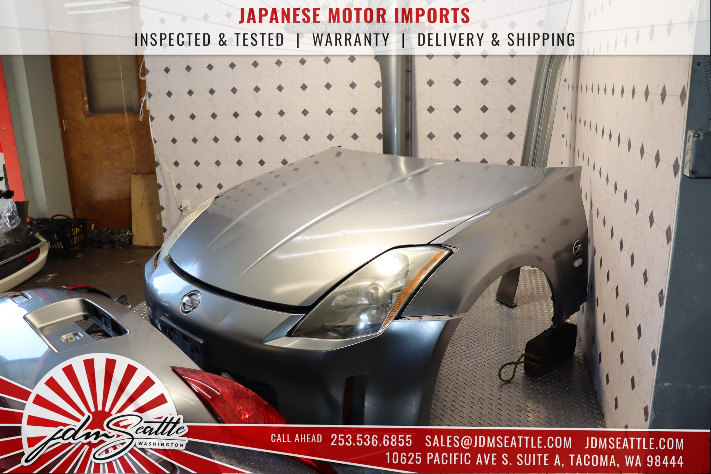 JDM 03-05 Nissan 350Z Z33 Front End Conversion Nose Cut Clip - Upgrade Your Nissan 350Z Front Bumper for a Sleek JDM Look | Perfect for Car Enthusiasts & Custom Builds