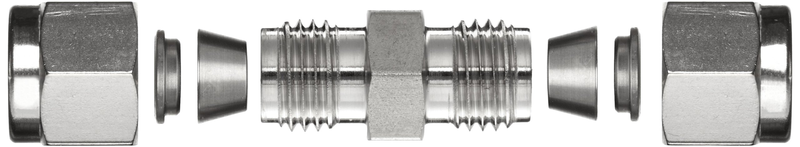 Parker A-Lok 12SC12-316 316 Stainless Steel Compression Tube Fitting Union for 3/4