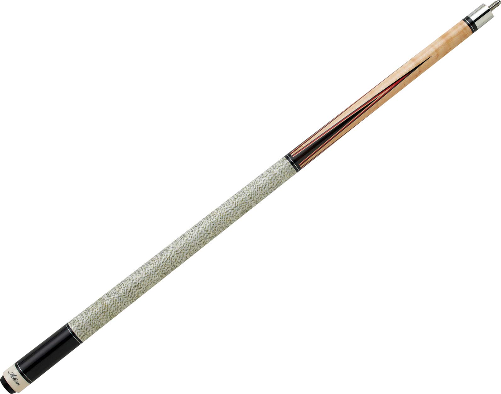 Premium Maple Pool Cue Stick with Dark Chocolate Points Inlay - Professional Billiards Cue for Tournament & Home Play - Perfect for Pool Halls, Game Rooms & Competitive Play