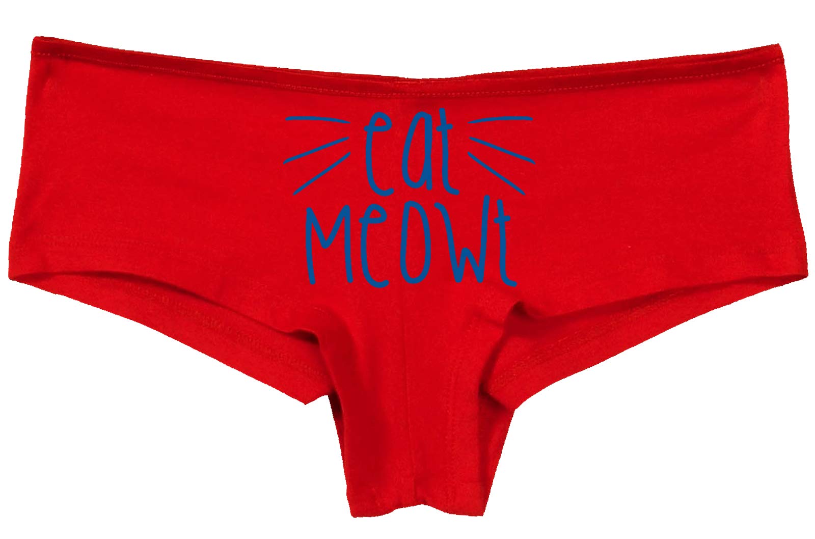Knaughty Knickers 'Eat Meowt' Pussy Cat Whiskers Kitten Lingerie - Sexy Pet Play Panties for Roleplay & BDSM Fun