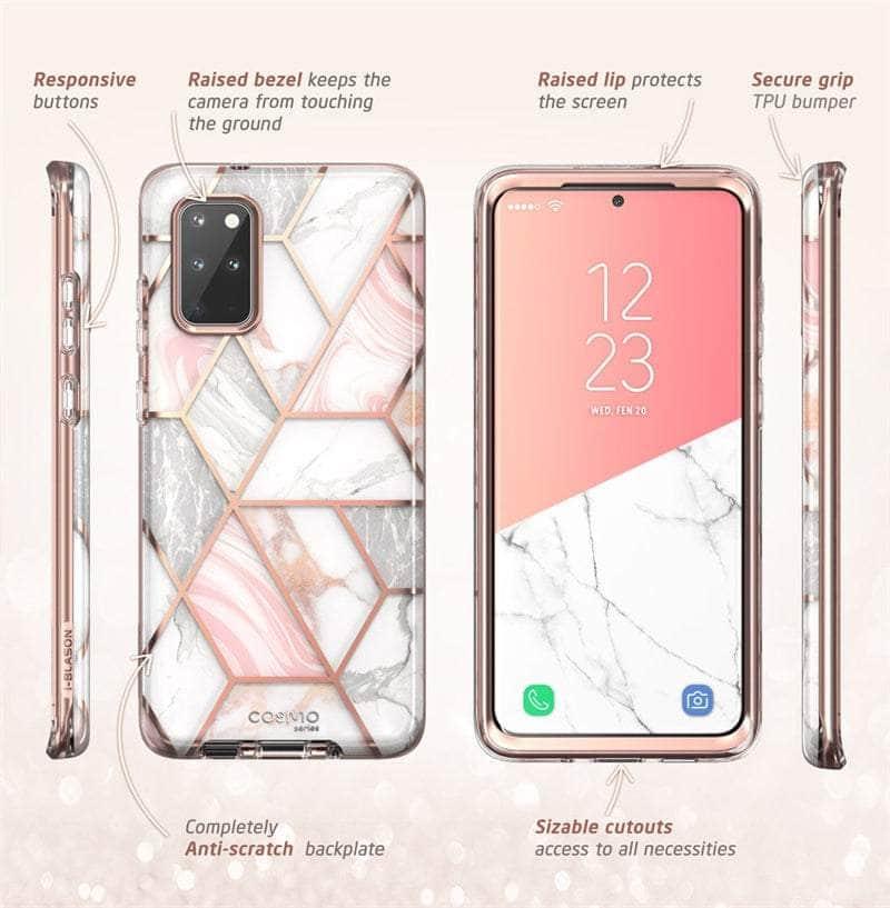 Blason Cosmo Full Body Glitter Bumper Case for Samsung Galaxy S20 Plus - Protective Shockproof Cover with Sparkly Design | Perfect for Everyday Use, Parties & Special Occasions