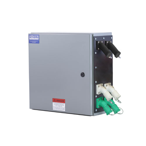 800A 120V Double Set Screw Camlock Connection Box - Female Neutral for Heavy-Duty Power Distribution in Construction & Outdoor Events