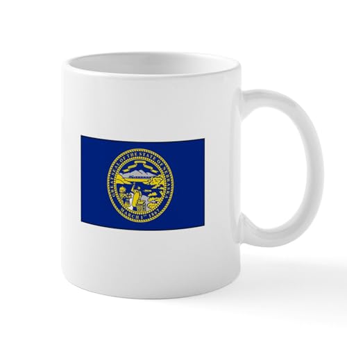 White - Nebraska Flag Mugs