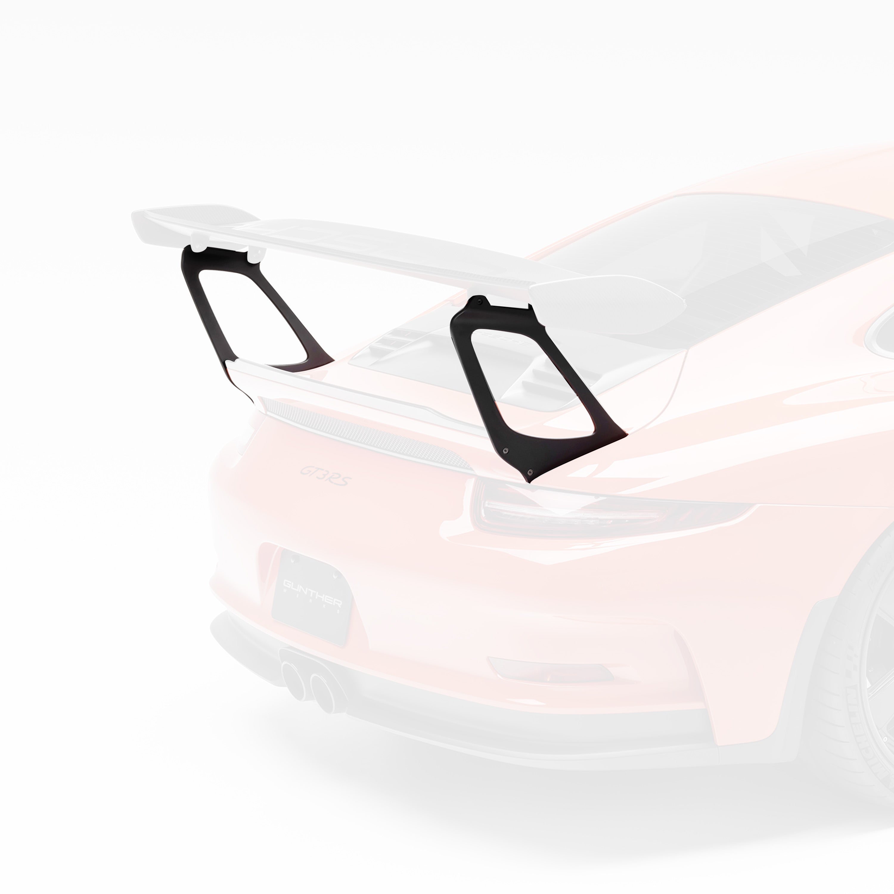 Porsche 991.1 911 GT3RS Extended Wing Risers - High Performance Spoiler Lift Kit for Track Racing & Car Enthusiasts