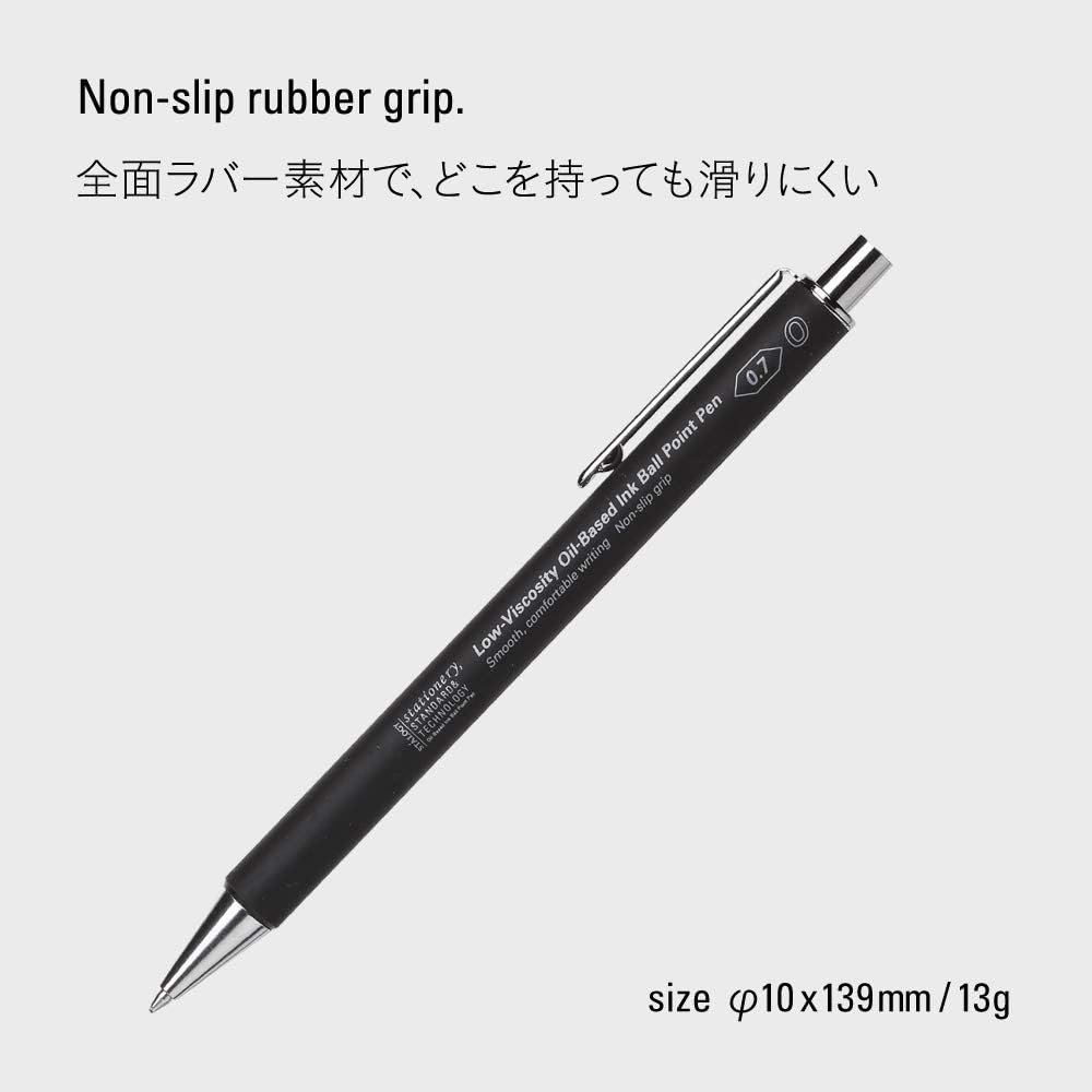 STALOGY 015 Low Viscosity Oil-Based Ink Ballpoint Pen - Smooth Writing for Office, School & Journaling - Premium Japanese Stationery by Nitto