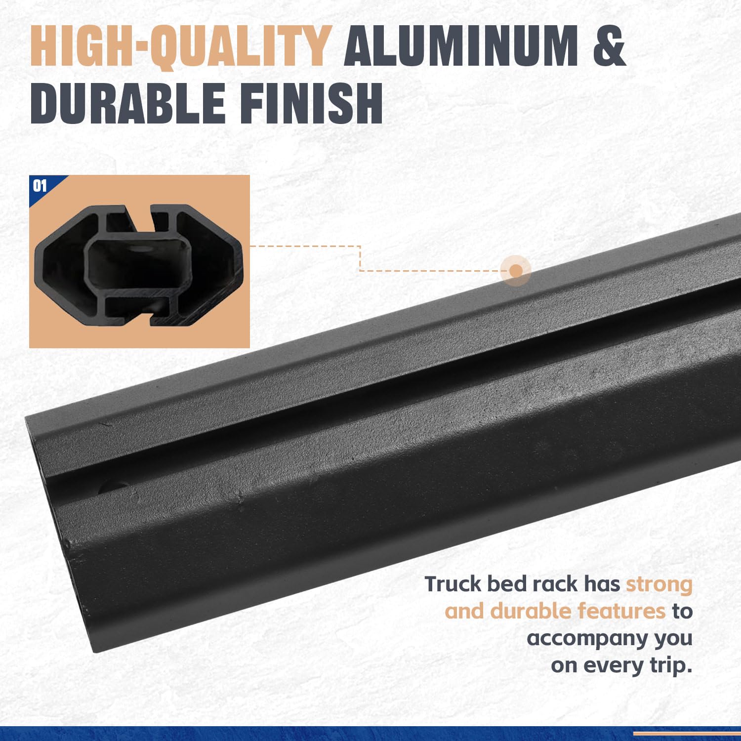 800 LBS Heavy Duty Adjustable Truck Bed Rack - Universal Fit for Modern Pickup Trucks, Compatible with Tonneau Covers - Perfect for Camping, Cargo Transport & Outdoor Adventures