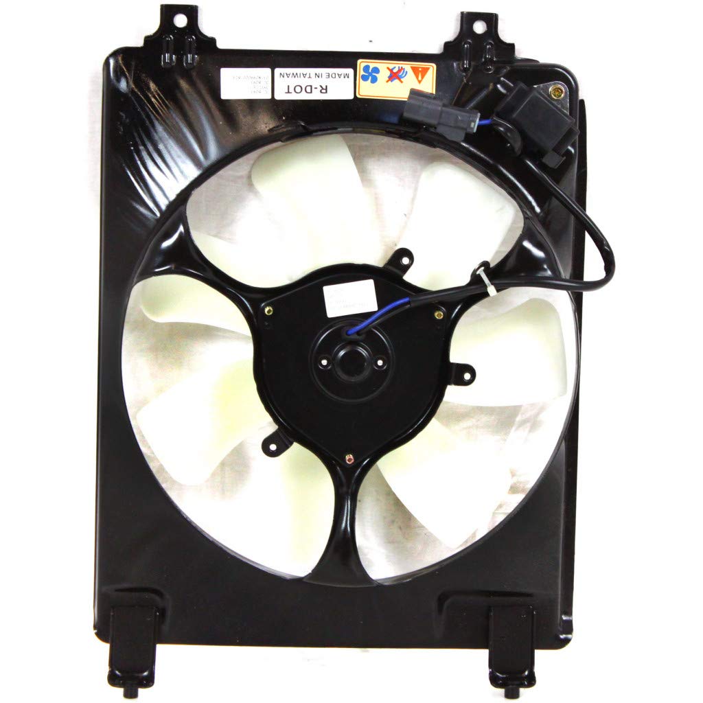 2006-2011 Honda Civic 1.8L A/C Condenser Fan Passenger Side Replacement - Compatible with Auto/Manual Transmission, Coupe & Sedan Models - Fits Part Numbers HO3115129, 38611RNAA01, 38615RNAA01 | Perfect for AC System Repair & Summer Cooling Maintenance