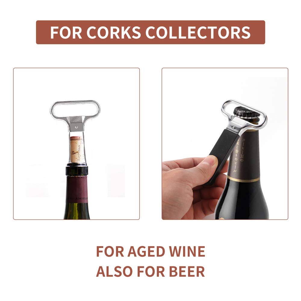 Premium Tungsten Corkscrew Wine Opener Set - Professional Waiter's Friend & Ah-So Wine Bottle Opener - Bar Tool Kit for Sommeliers, Restaurants & Home Entertaining