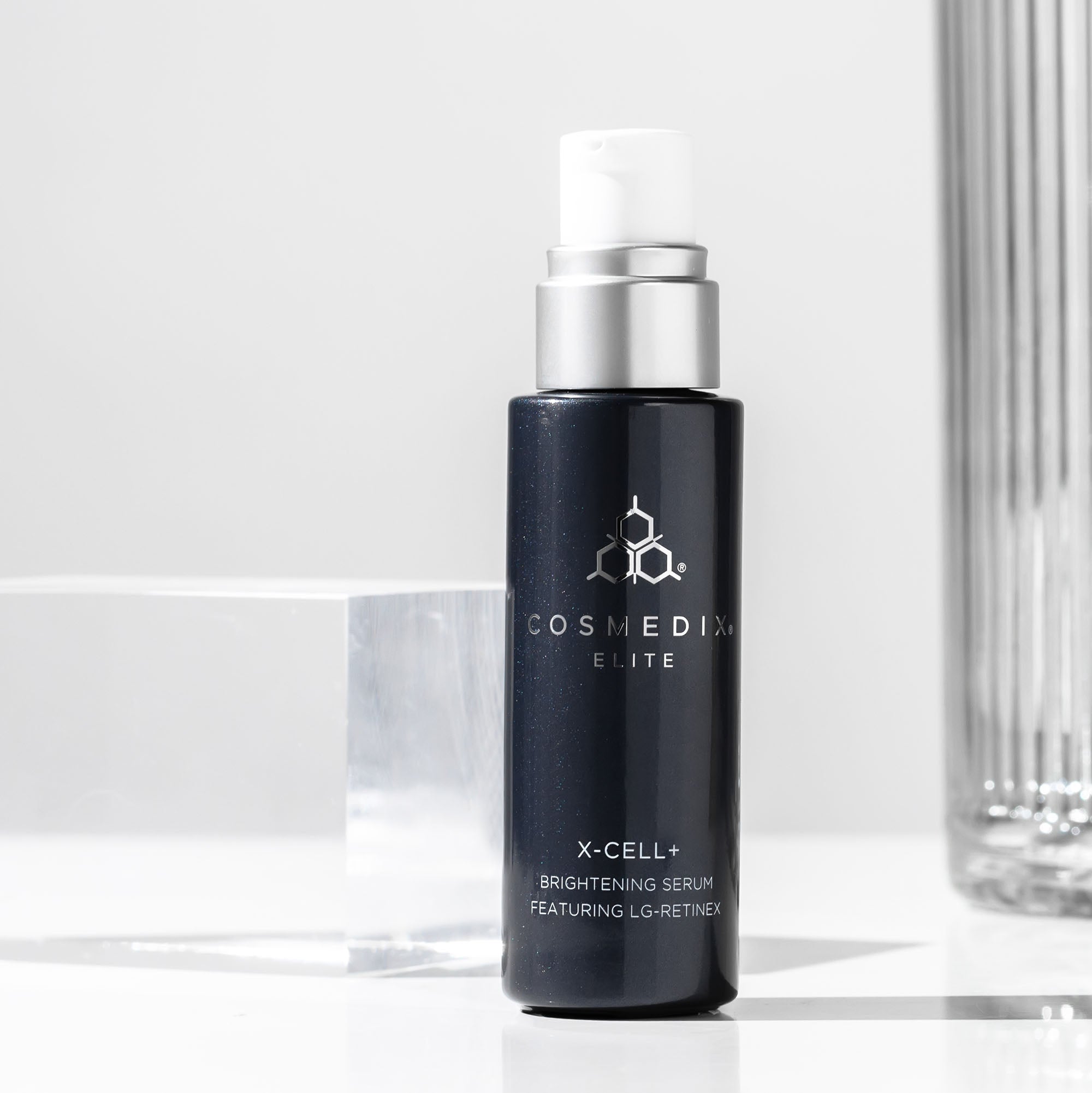 X Cell+ Brightening Serum for Face - Vitamin C & Hyaluronic Acid Dark Spot Corrector - Glowing Skin Treatment for Day & Night Use