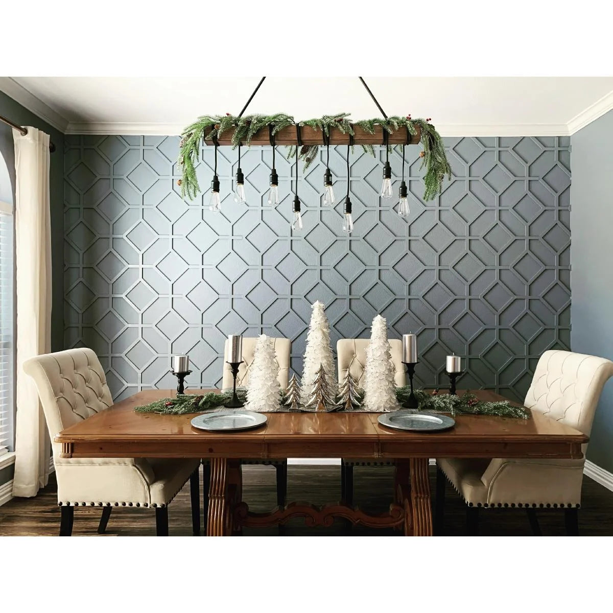 Decorative Fretwork Wall Panels - Cameron Intricate Laser Cut Design for Home & Office Decor - Perfect for Living Room, Bedroom, and Interior Accent Walls