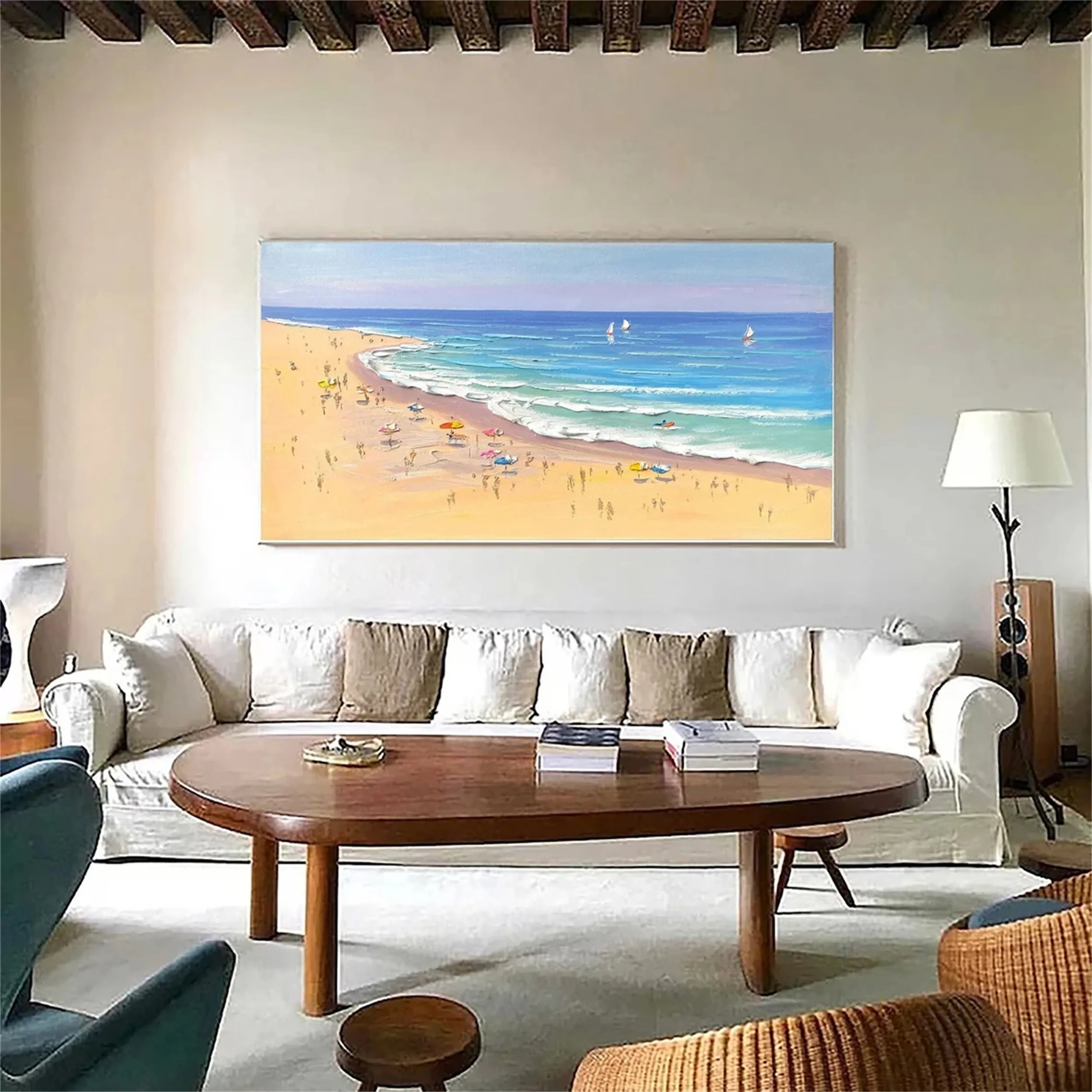 Ocean and Sky Painting #OS125 - Stunning Seascape Wall Art for Home, Office & Living Room Decor