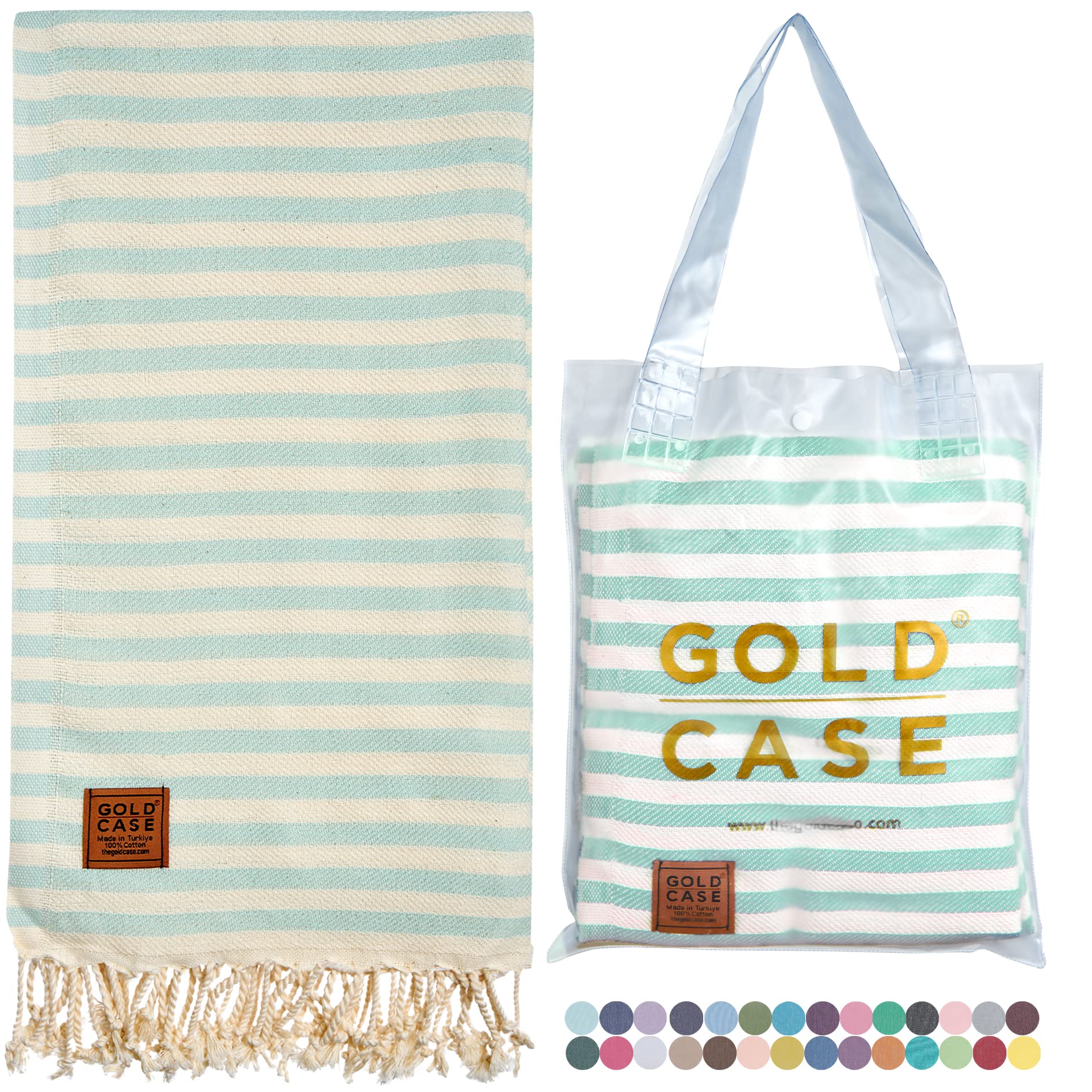 Premium Turkish Beach Towel - 100% Cotton Oversized Bath Towel 71