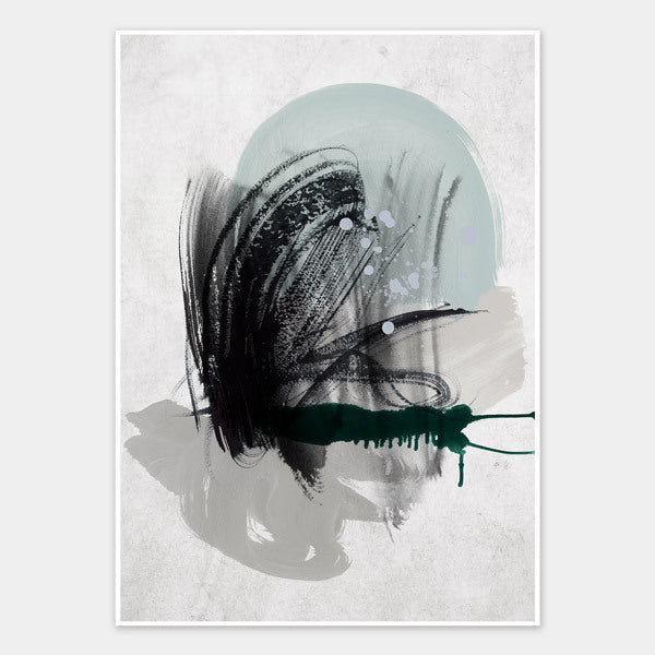 Astray II Unframed Art Print - Modern Abstract Wall Decor for Living Room, Bedroom & Office - Perfect for Home & Office Decoration