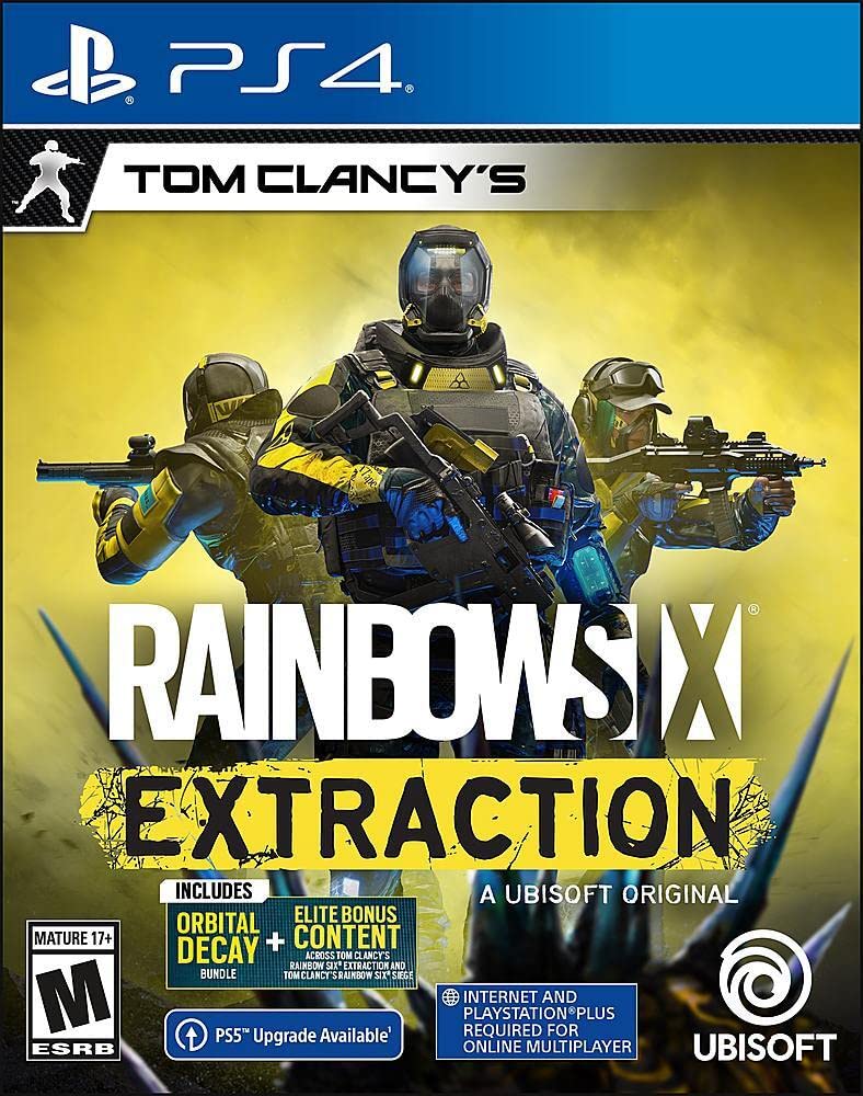 Tom Clancy's Rainbow Six Extraction - PS4 & PS5 Game | Tactical FPS Shooter for Co-op & Online Multiplayer | Perfect for Team Strategy & Action Gaming