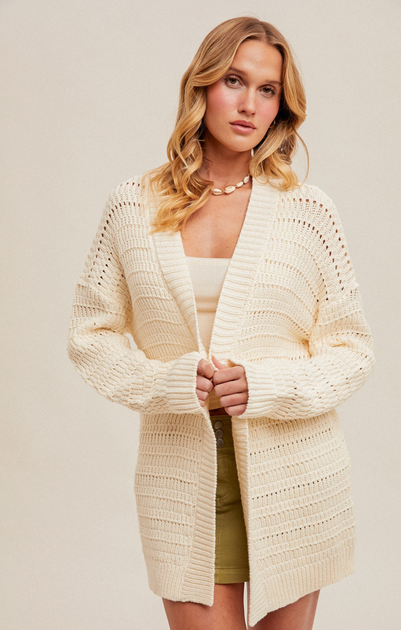 Hannah Knit Cardigan for Women - Soft & Cozy Open Front Sweater - Perfect for Fall & Winter Layering, Office Wear, and Casual Outfits