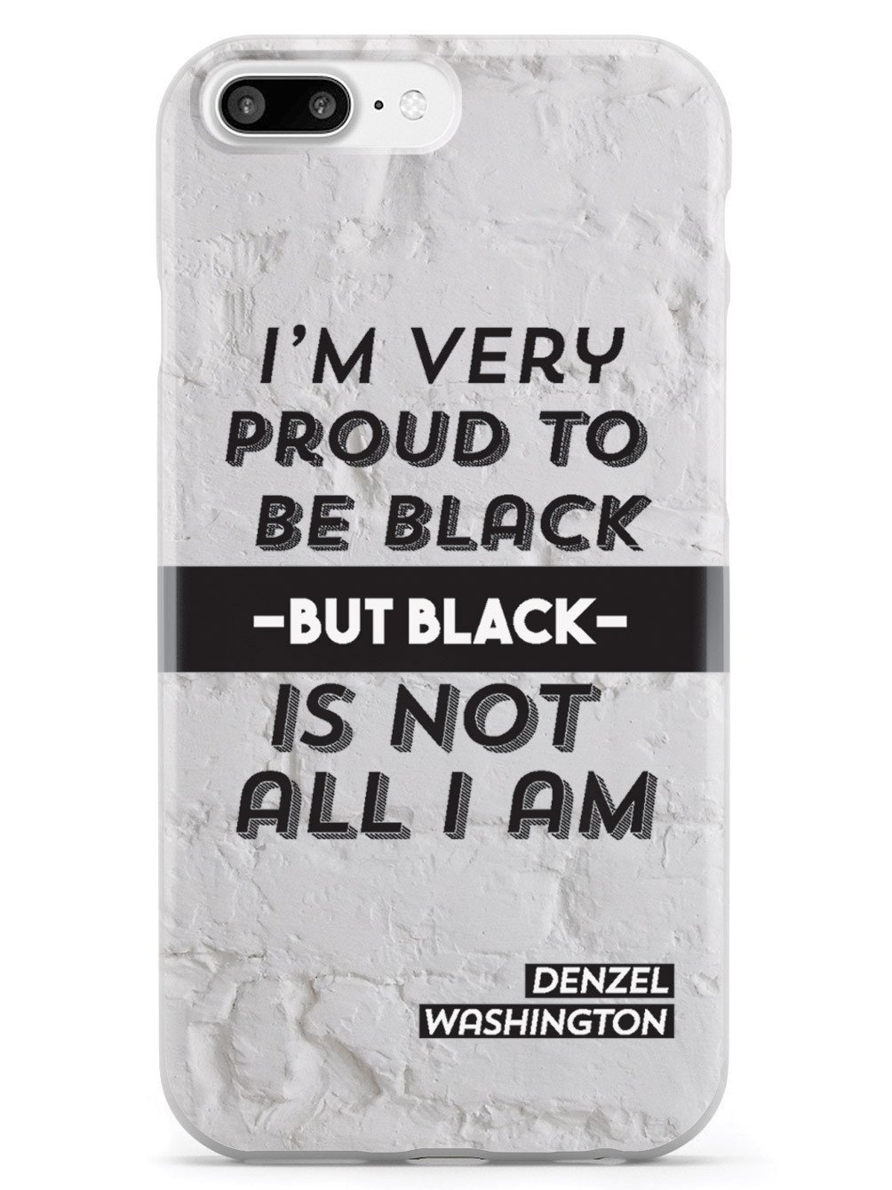 Premium 3D Textured Protective Phone Case for Apple iPhone 8 Plus - Inspired by Denzel Washington - Slim Shockproof Cover with Anti-Slip Grip - Perfect for Work, Travel & Everyday Use