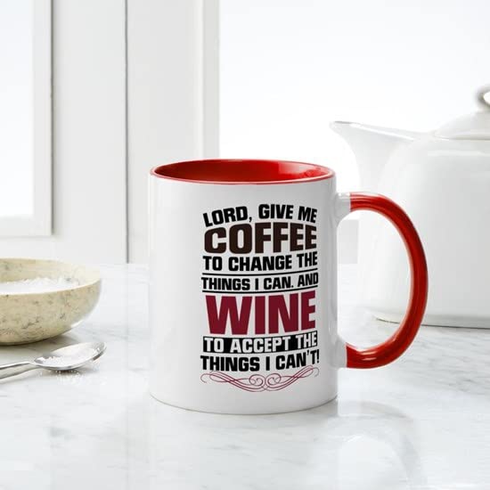 11 oz (325 ml) Ceramic Coffee Mug for Coffee & Wine Lovers - Perfect for Home, Office & Gifts | CafePress