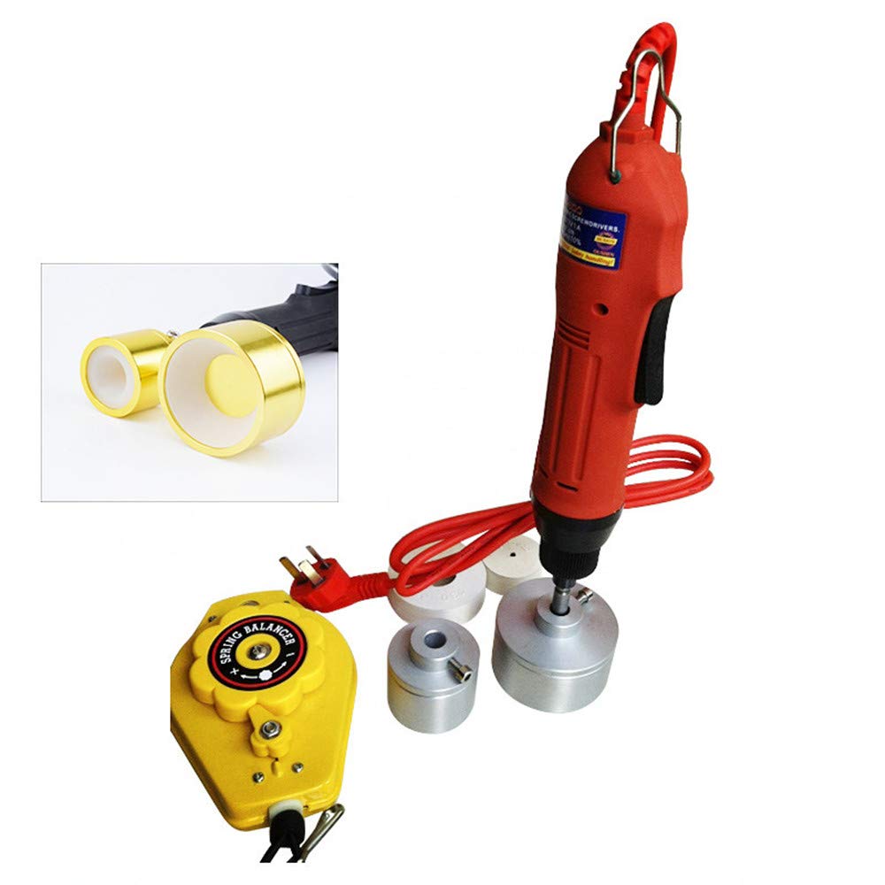 CGOLDENWALL Electric Bottle Capping Machine - Automatic Screw Cap Sealer for Round Bottles (10-50mm Diameter) | 110V/220V Dual Voltage | Perfect for Home Brewing, DIY Cosmetics & Small Business Packaging