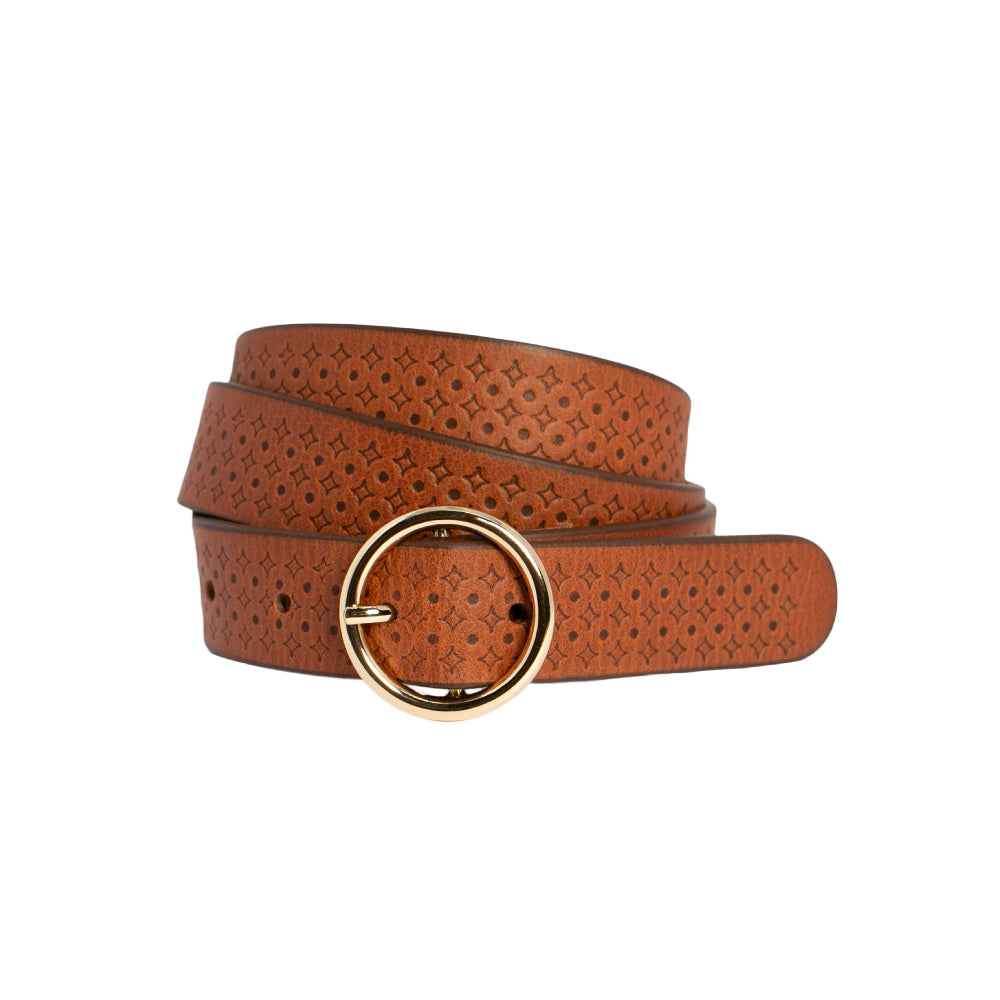 Loop Leather Co Airlie New Chestnut Genuine Leather Crossbody Bag for Women - Perfect for Work, Travel & Everyday Use