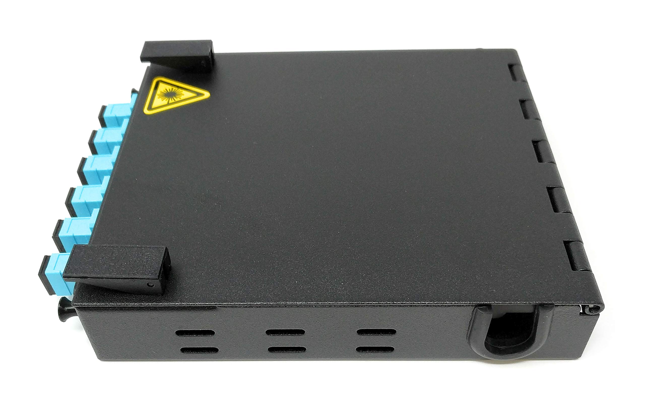 Ultra Spec Cables 6 Port Wall Mount Fiber Enclosure with Splicing Module - Multimode OM3 Simplex SC-UPC Kit (Includes 1M 6-Strand SC-UPC OM3 Pigtail & 6 Port SC-UPC Simplex LGX Panel) - Perfect for Data Centers, Server Rooms & Network Installations