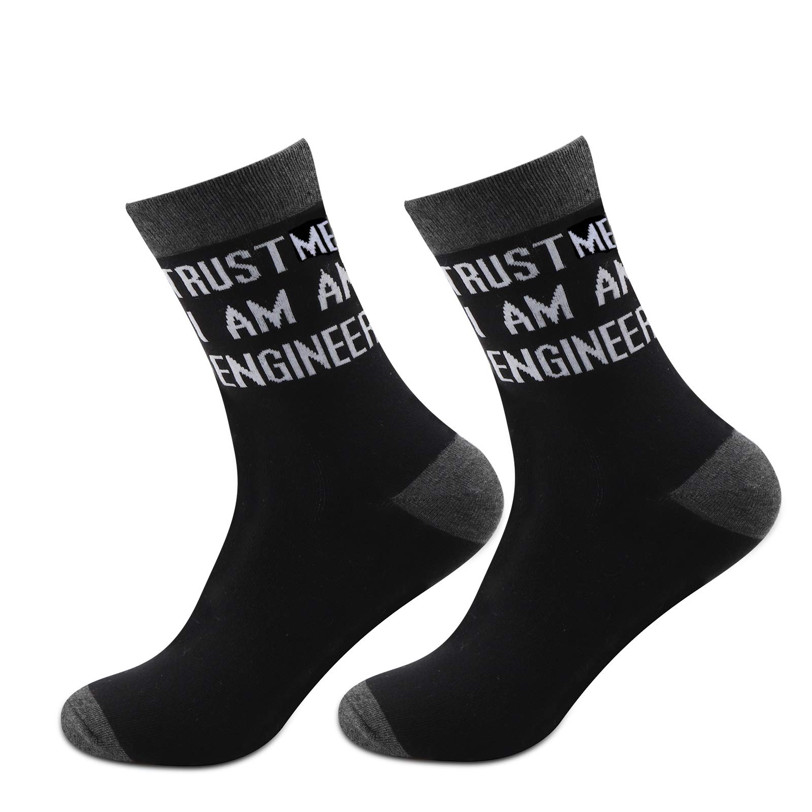 MBMSO Engineer Socks - 2 Pairs Funny Engineering Socks for Men & Women | Cool Geek Gifts for Engineers, Programmers & Tech Lovers | Perfect for Work, Gag Gifts & STEM Enthusiasts