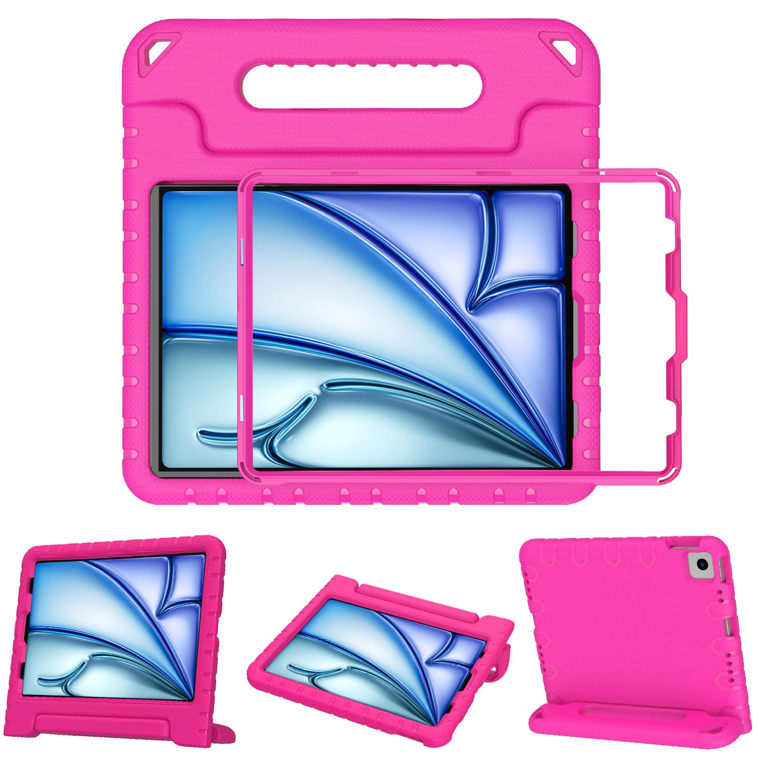 BMOUO Shockproof Kids Protective Case for iPad Air 11-inch M3 (2025) & M2 (2024) | iPad Air 5th Gen (2022) & 4th Gen (2020) 10.9