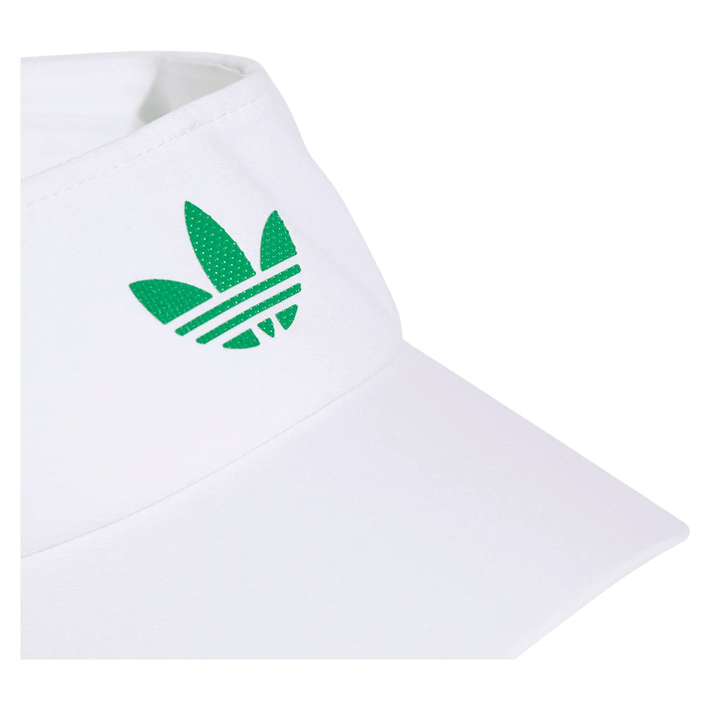 Adidas CLIMACOOL OG Tennis Visor - White & Green | Breathable Sun Hat for Men & Women | Perfect for Tennis, Golf, Running & Outdoor Sports