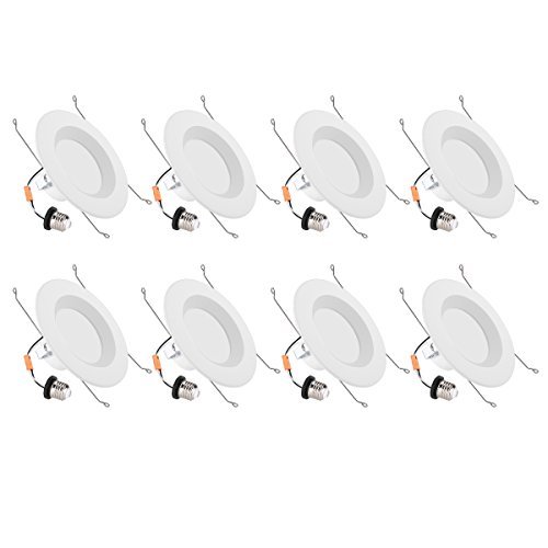 Lighting EVER 8 Pack LED Recessed Ceiling Lights, Warm White 3000K, Dimmable Downlights for Kitchen, Living Room & Bedroom Lighting
