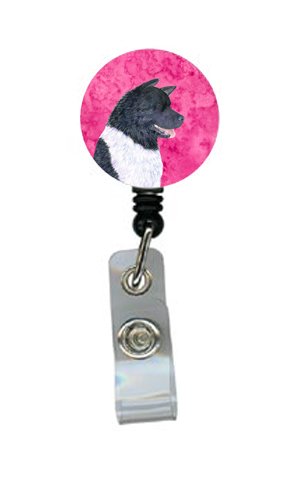 Akita Retractable Badge Reel & ID Holder with Secure Clip - Perfect for Nurses, Teachers, Security & Office Professionals