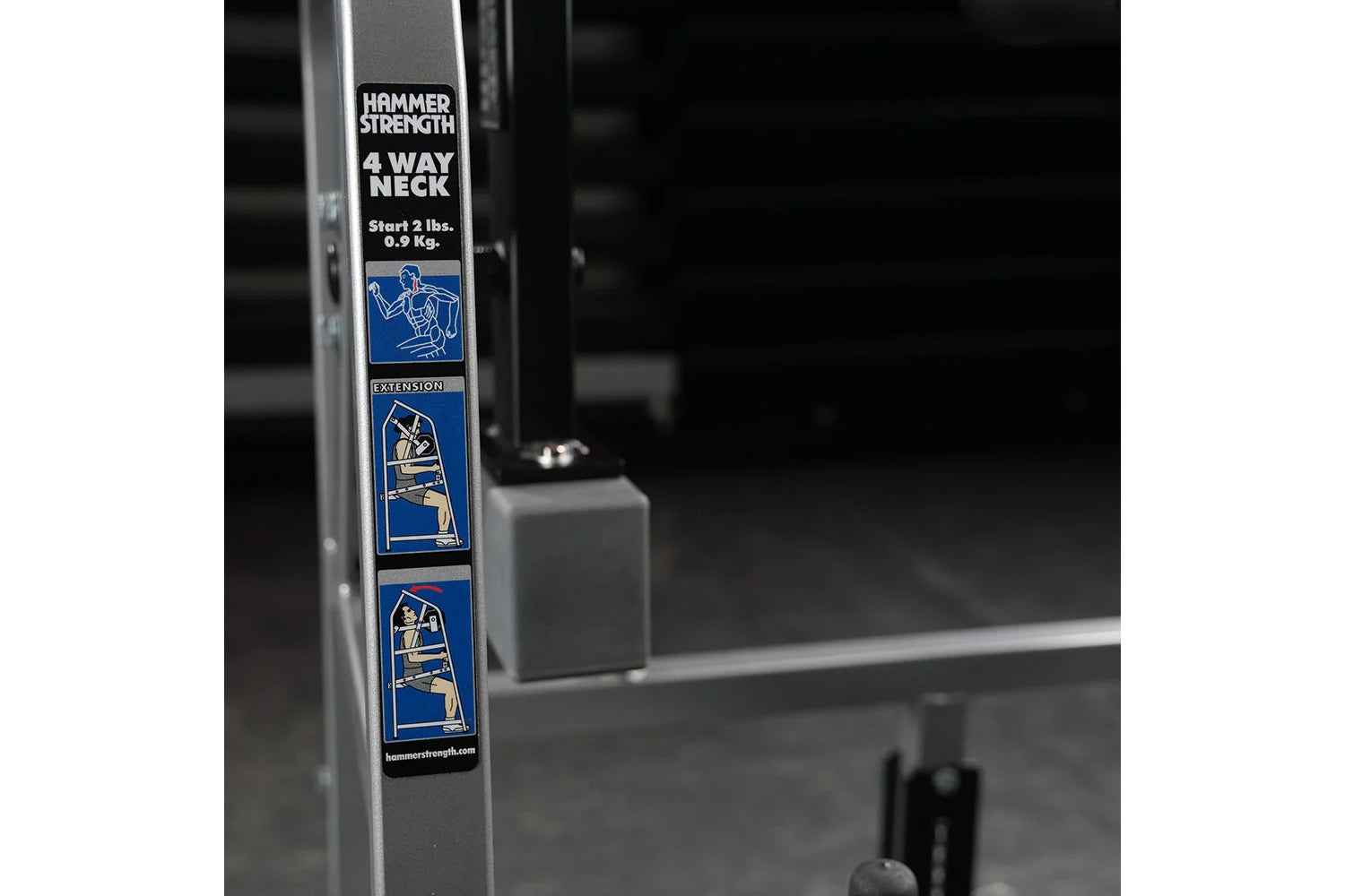 Hammer Strength Plate Loaded 4-Way Neck Machine - Gym Equipment for Neck Training & Muscle Building | Perfect for Home & Commercial Gyms