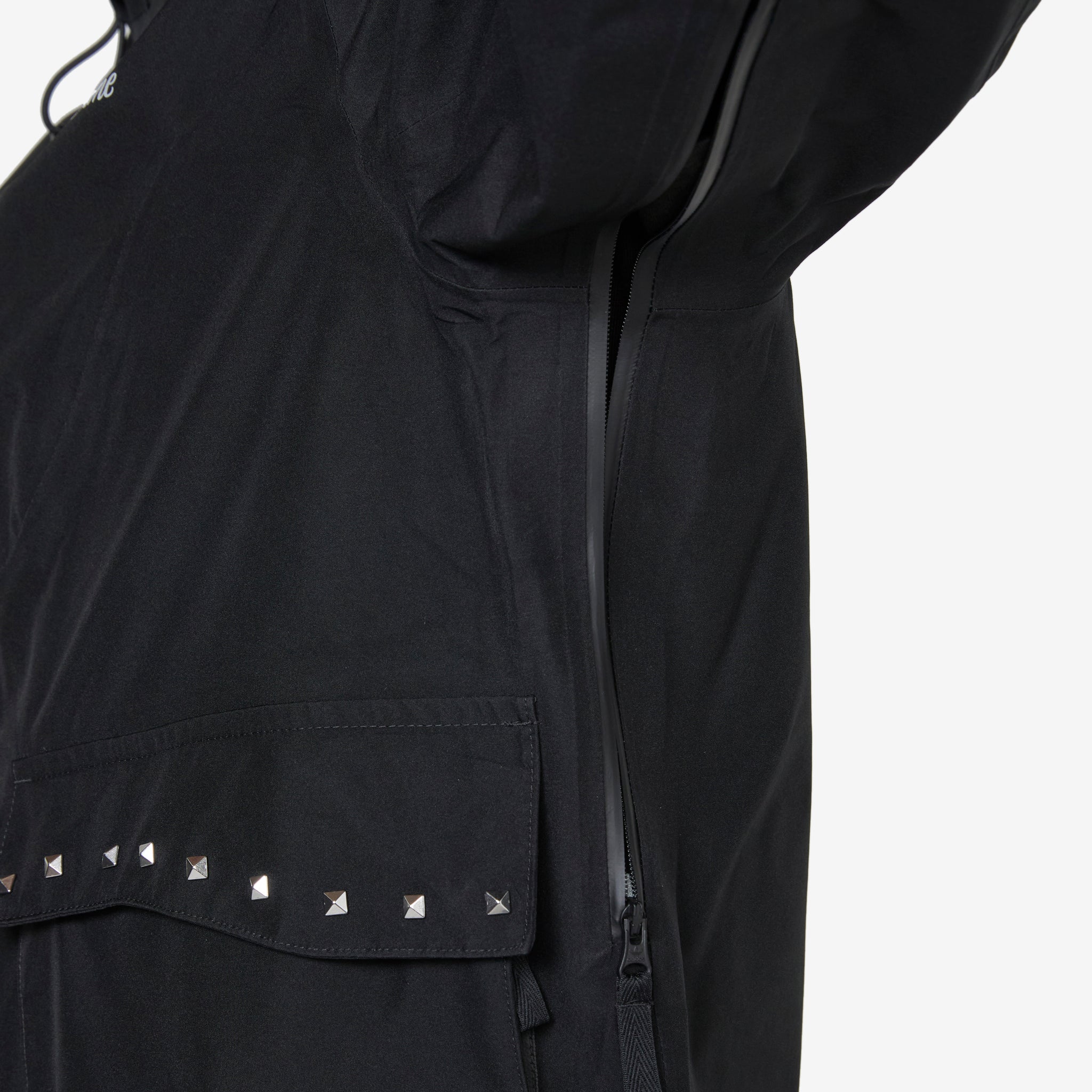 Dime x Studded GORE-TEX Waterproof Jacket for Men & Women - Black Windproof Winter Coat for Outdoor Activities, Hiking & Streetwear Fashion