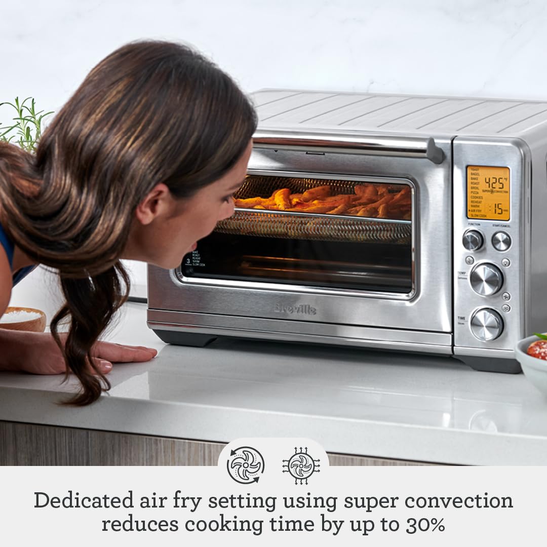Breville Smart Oven Air Fryer BOV860BTR - Countertop Convection Oven with Air Fryer Function, Black Truffle | Perfect for Baking, Roasting, and Air Frying at Home