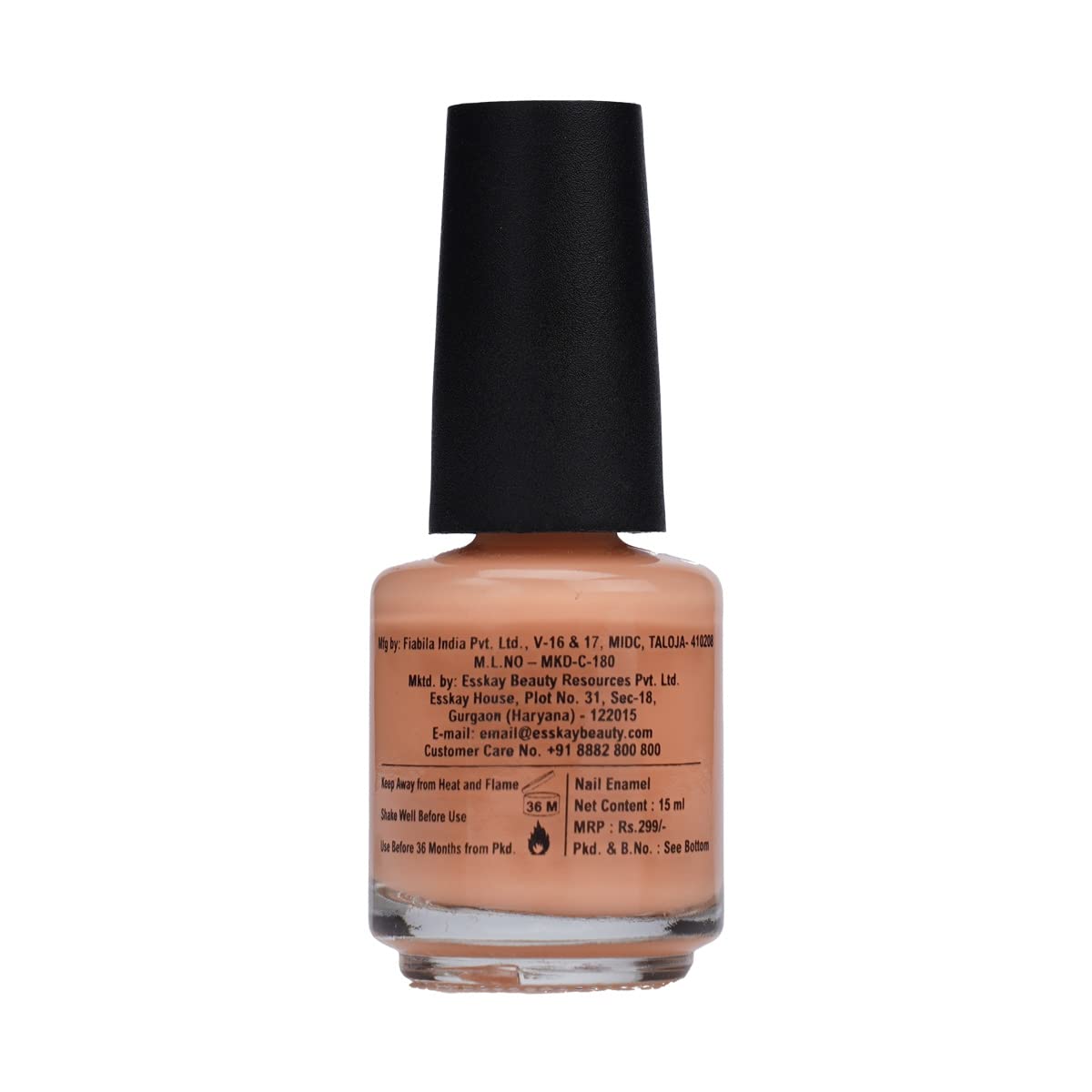 Ola Candy Peachy Keen Nail Polish - 15ml Long Lasting Vegan Nail Lacquer for Women - Perfect for Everyday Wear, Parties & Special Occasions