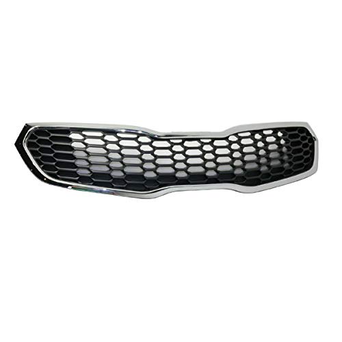 2014-2016 Kia Forte & Forte5 Sedan/Hatchback Front Bumper Grille Replacement - Perfect for Car Upgrades & Customization | Fits All Models Including LX, EX, SX Trims